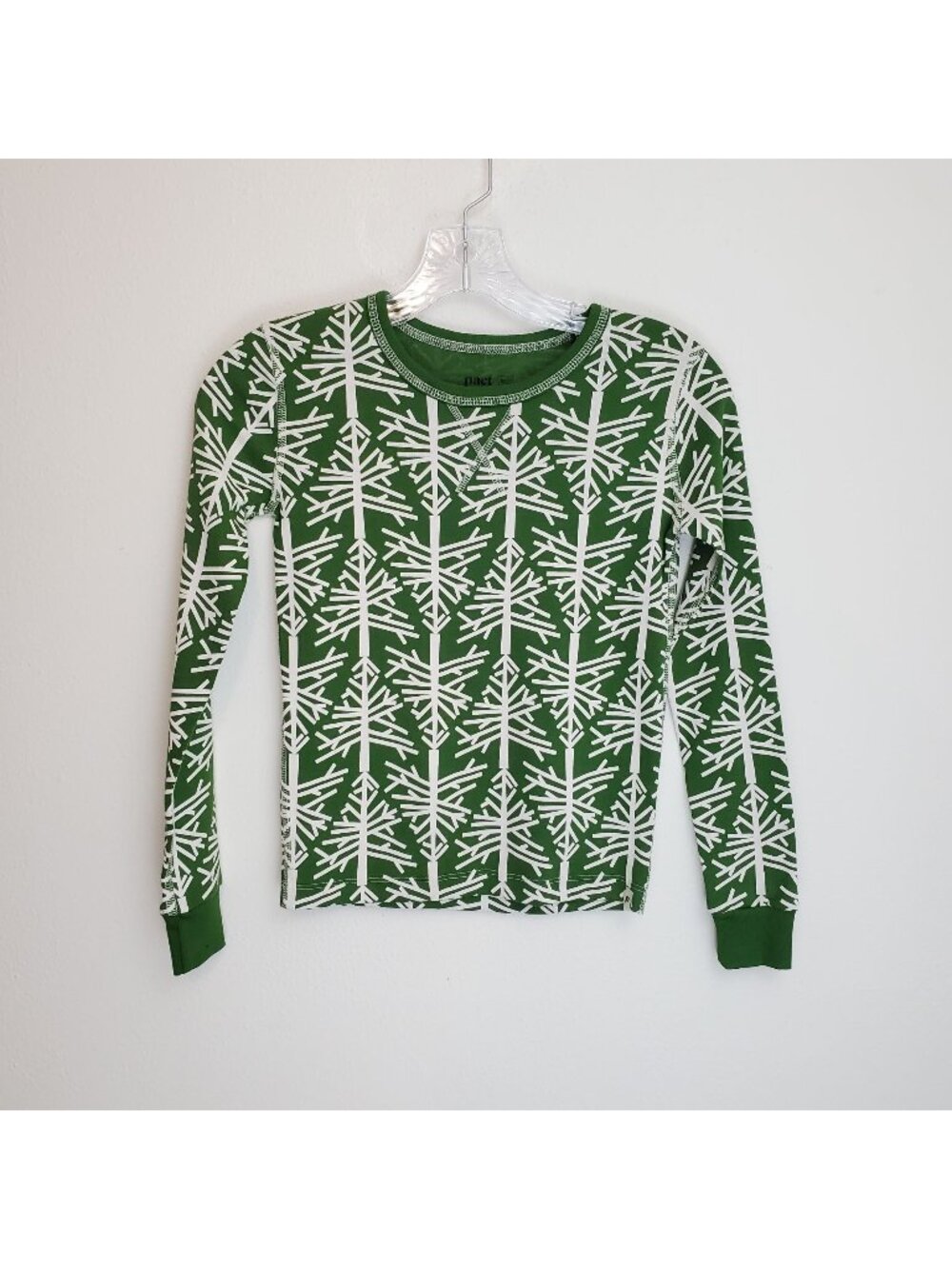 Pact Birch Tree 100% organic cotton kids holiday pajama set